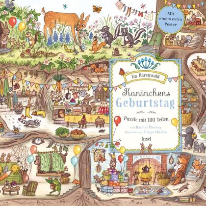 Im Bärenwald: Kaninchens Geburtstag - Puzzle mit 100 Teilen für Kinder ab 4 Jahre