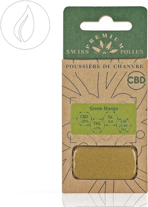 Swiss Premium Pollen Green Mango (5g) - (CBD: ca. 20%, THC: <1%)