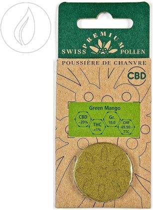 Swiss Premium Pollen Green Mango (10g) - (CBD: ca. 20%, THC: <1%)