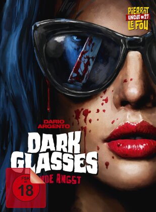 Dark Glasses - Blinde Angst (2022) (Cover A, Pierrot Le Fou, Édition Limitée, Mediabook, Uncut, Blu-ray + DVD)