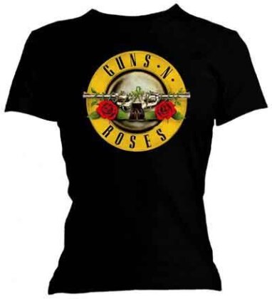 Guns N' Roses Ladies T-Shirt - Classic Bullet Logo (Skinny Fit)