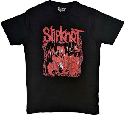 Slipknot Unisex T-Shirt - Band Frame (XXXXX-Large)