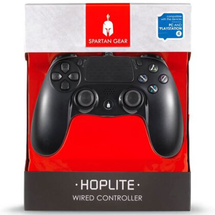 PS4 Controller Spartan Gear Hoplite wired black - kompatibel mit PC und PS-4