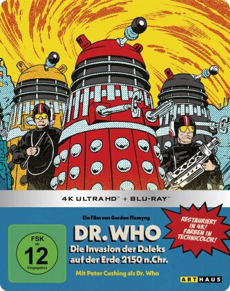 Dr. Who: Die Invasion der Daleks auf der Erde 2150 n. Chr. (1966) (Arthaus, Édition Limitée, Steelbook, 4K Ultra HD + Blu-ray)