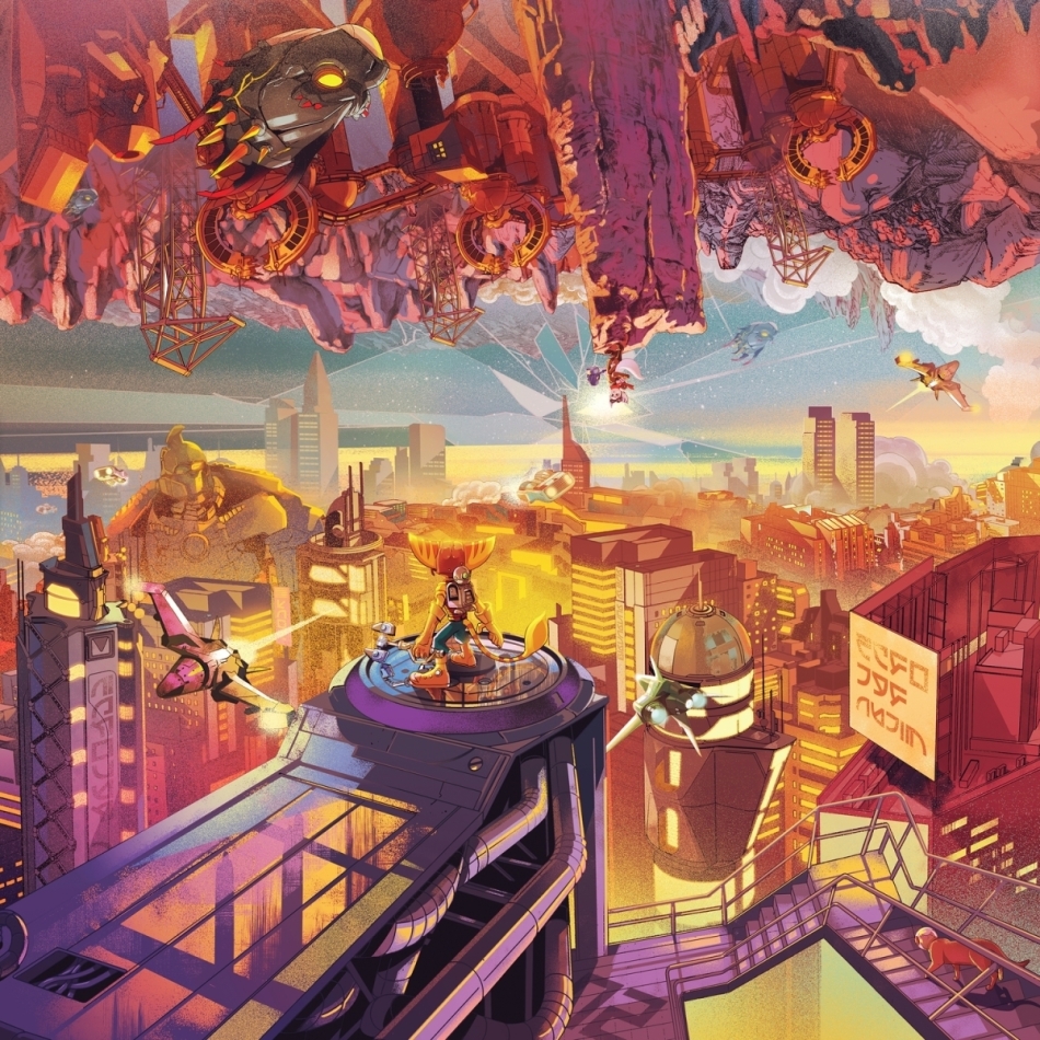 Mark Mothersbaugh & Wataru Hokoyama - Ratchet & Clank: Rift Apart - OST (Orange-Blue Vinyl, 2 LPs)