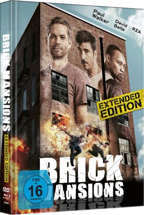Brick Mansions (2014) (Cover B, Limited Extended Edition, Mediabook, Blu-ray + DVD)