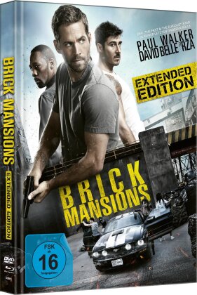 Brick Mansions (2014) (Cover C, Limited Extended Edition, Mediabook, Blu-ray + DVD)
