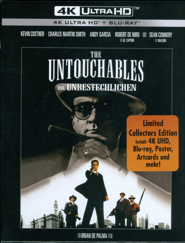 The Untouchables - Die Unbestechlichen (1987) (Schuber, Limited Collector's Edition, Steelbook, 4K Ultra HD + Blu-ray)