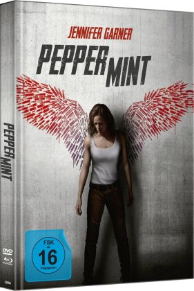 Peppermint - Angel of Vengeance (2018) (Cover A, Limited Edition, Mediabook, Uncut, Blu-ray + DVD)