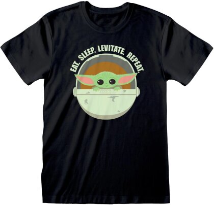 Star Wars The Mandalorian: Eat Sleep Levitate - T-Shirt