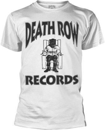 Death Row Records - Logo (White) (T-Shirt Unisex Tg. 2XL)