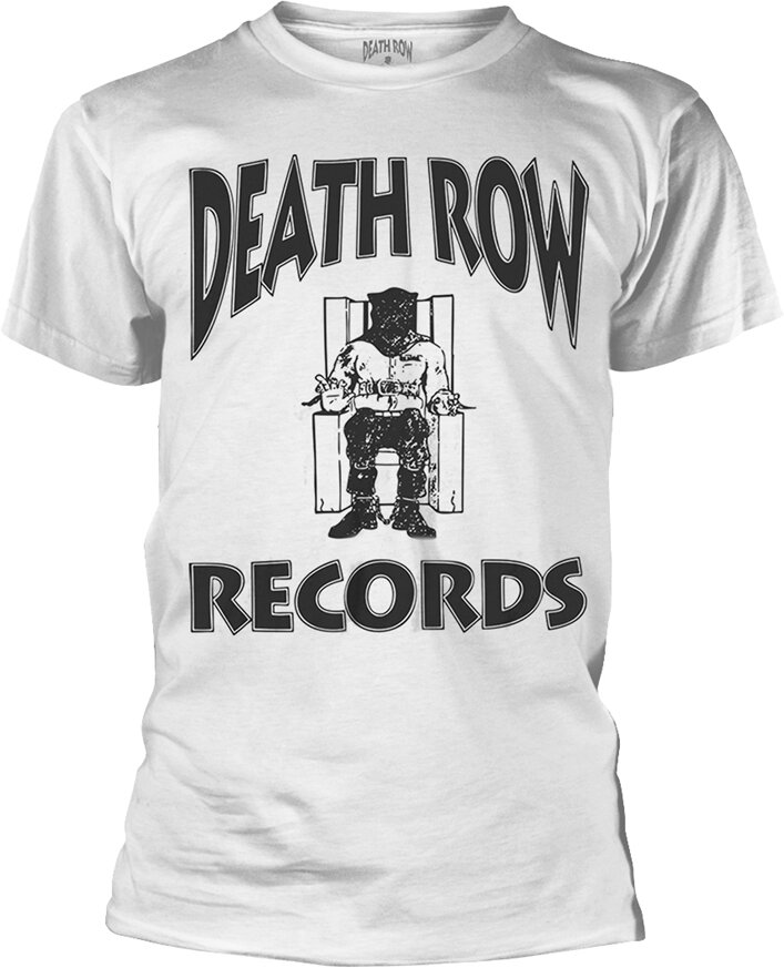 Death Row Records - Logo (White) (T-Shirt Unisex Tg. M) - Grösse M