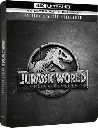 Jurassic World 2 - Fallen Kingdom (2018) (Édition Limitée, Steelbook, 4K Ultra HD + Blu-ray)