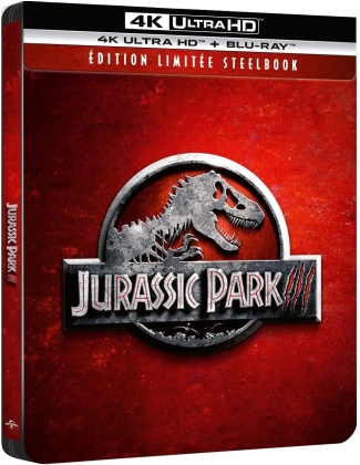Jurassic Park 3 (2001) (Édition Limitée, Steelbook, 4K Ultra HD + Blu-ray)