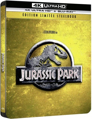 Jurassic Park (1993) (Édition Limitée, Steelbook, 4K Ultra HD + Blu-ray)