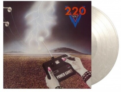 220 Volt - Power Games (2022 Reissue, Music On Vinyl, Limited to 1000 Copies, Clear With White Marble Vinyl, LP)