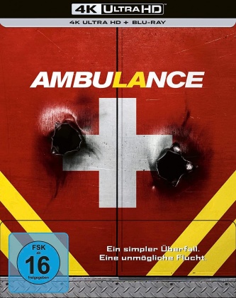 Ambulance (2022) (Limited Edition, Steelbook, 4K Ultra HD + Blu-ray)