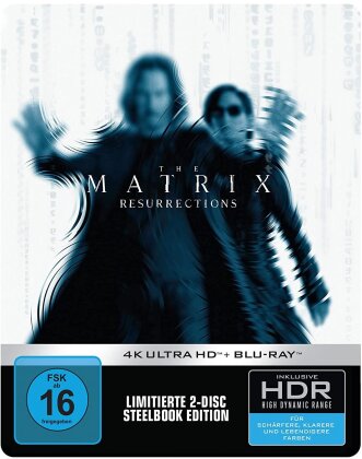 Matrix Resurrections - Matrix 4 (2021) (Forced Field Edition, Limited Edition, Steelbook, 4K Ultra HD + Blu-ray)