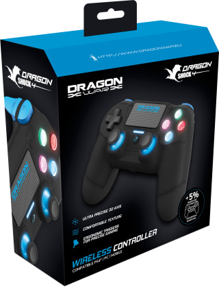 Dragonwar - Dragon Shock 4 Wireless Controller Black
