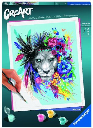 Ravensburger Malen nach Zahlen 20130 - Boho Lion - ab 12 Jahren