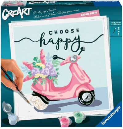 Ravensburger Malen nach Zahlen 20125 - Choose happy - ab 12 Jahren