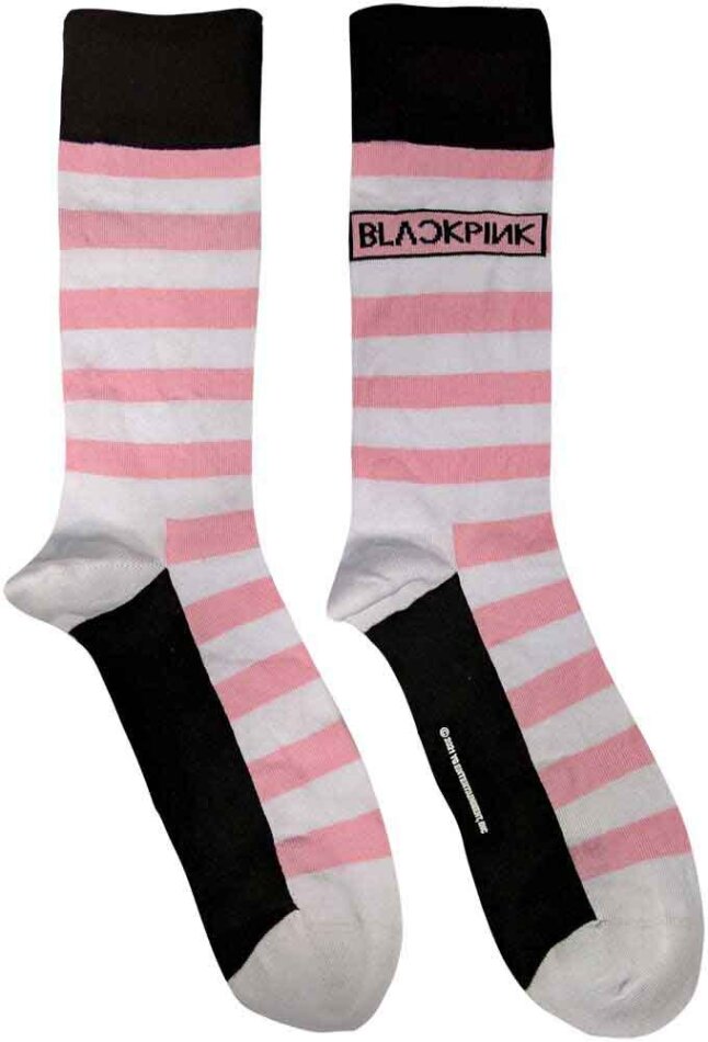 BlackPink: Stripes & Logo - Unisex Ankle Socks UK Size 7-11