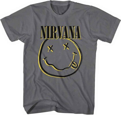 Nirvana Unisex T-Shirt - Inverse Happy Face
