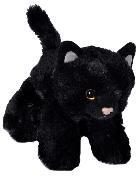 Plüsch Mini Katze schwarz Hug'ems 17 cm