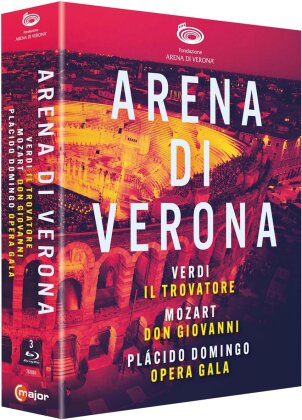 Verdi, Mozart & Placido Domingo - Arena di Verona - Il Trovatore / Don Giovanni / Opera Gala (3 Blu-rays)
