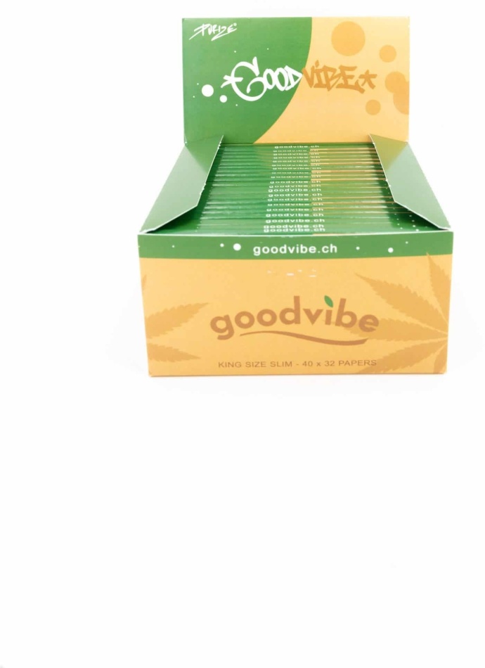goodvibe x PURIZE® Organic Papers King Size Slim (Box 40 Stk.)