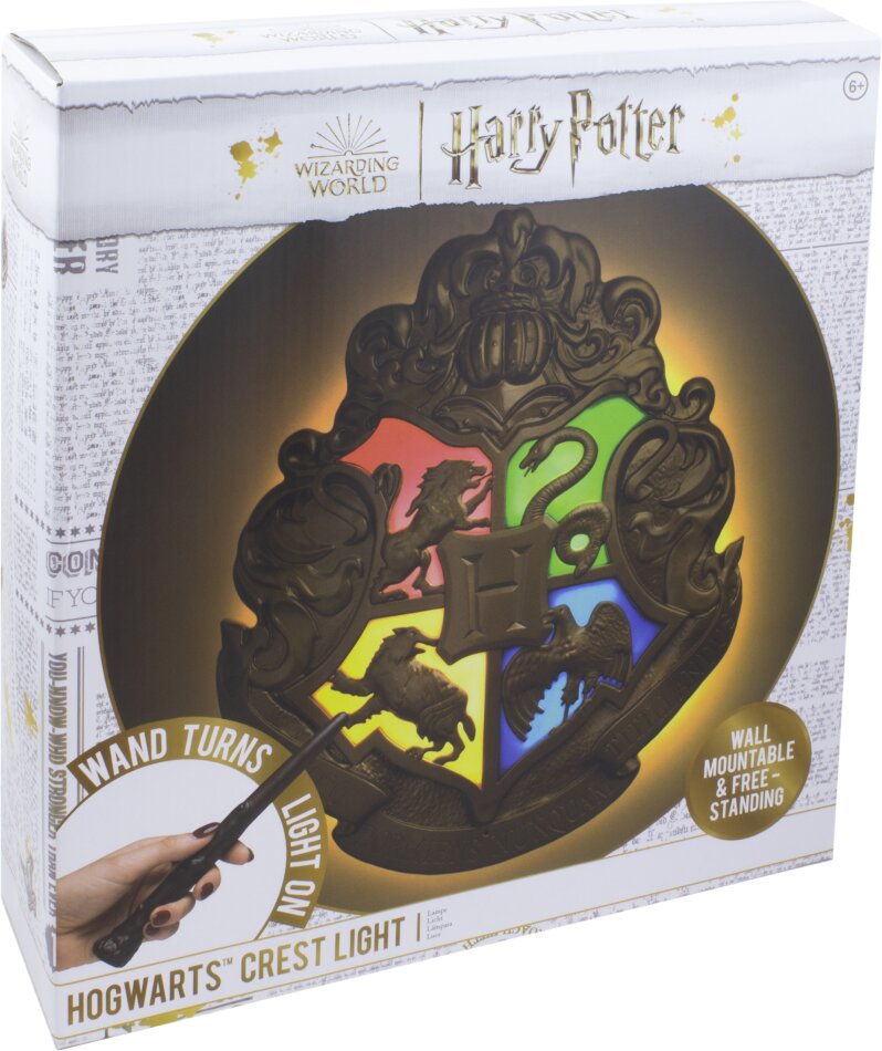 Harry Potter - Hogwarts Crest Light With Wand Control