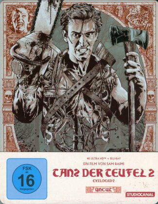 Tanz der Teufel 2 (1987) (Édition Limitée, Version Restaurée, Steelbook, Uncut, 4K Ultra HD + 2 Blu-ray)