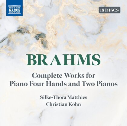 Johannes Brahms (1833-1897), Silke-Thora Matthies & Christian Köhn - Complete Works For Piano Four Hands and Two Pianos (18 CD)