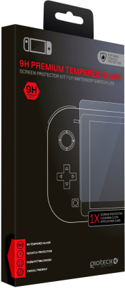 Gioteck - Kit de protection d'écran en verre trempé premium 9H pour Nintendo Switch Lite