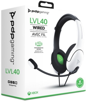 PDP - LVL40 Wired Gaming Headset for Xbox Series X - White