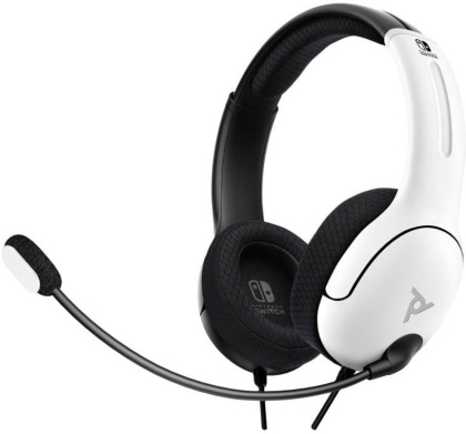PDP - LVL40 Wired Headset for Nintendo Switch - Black/White