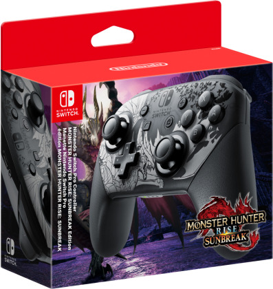 Nintendo Switch Pro Controller Monster Hunter Rise Sunbreak Edition