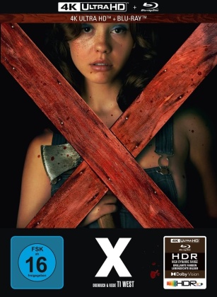 X (2022) (Cover A, Limited Edition, Mediabook, 4K Ultra HD + Blu-ray)