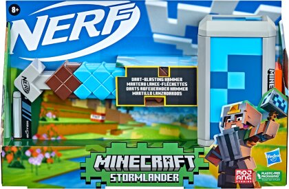 Nerf Minecraft Stormlander - Blaster im Hammer-Look, inkl.