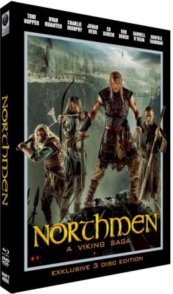 Northmen - A Viking Saga (2014) (Cover C, Édition Limitée, Mediabook, 2 Blu-ray + DVD)
