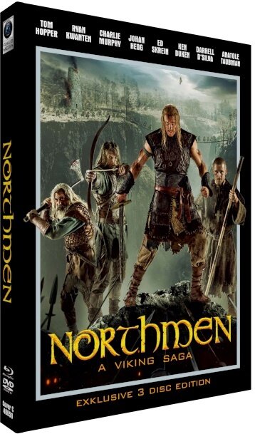 Northmen - A Viking Saga (2014) (Cover C, Limited Edition, Mediabook, 2 Blu-rays + DVD)