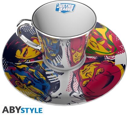 Dc Comics: Justice League - Mirror Mug And Plate
