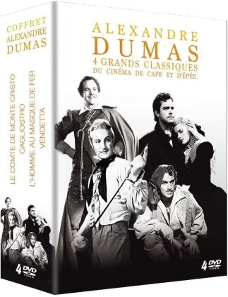 Alexandre Dumas - 4 Grands Classiques du cinéma de Cape et d'Épée - Le comte de Monte Cristo / Cagliostro / L’homme au masque de fer / Vendetta (4 DVDs)