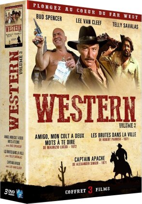 Western - Volume 3 - Amigo, mon colt a deux mots à te dire / Les brutes dans la ville / Captain Apache (3 DVDs)
