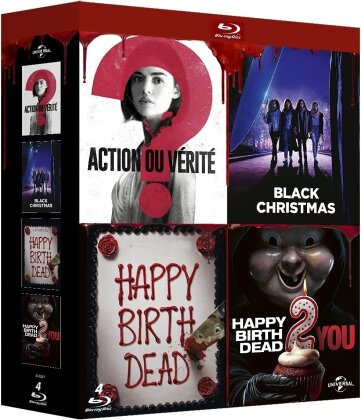 Action ou vérité / Black Christmas / Happy Birthdead / Happy Birthdead 2 You (4 Blu-rays)