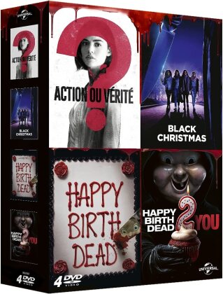 Action ou vérité / Black Christmas / Happy Birthdead / Happy Birthdead 2 You (4 DVDs)