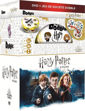 Harry Potter 1 - 7 & Jeu de société Dobble (8 DVD)