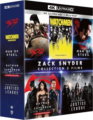 Zack Snyder Collection 5 Films - 300 / Watchmen / Man of Steel / Batman v Superman / Zack Snyder's Justice League (6 4K Ultra HDs + 6 Blu-rays)