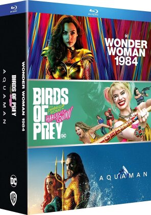 Wonder Woman 1984 (2020) / Birds of Prey et la fantabuleuse histoire de Harley Quinn (2020) / Aquaman (2018) (3 Blu-ray)