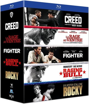 Creed / La rage dans le ventre / Fighter / Raging Bull / Rocky (5 Blu-rays)